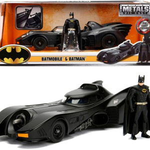 اسباب بازی ماشین فلزی بتموبیل سری Batman 1989 و فیگور بتمن با مقیاس 1:24_اسباب بازی ماشین